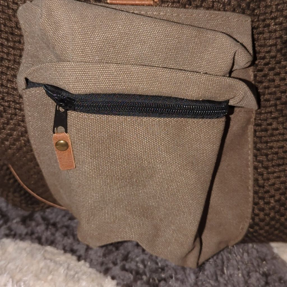 Barrel Shack Brown Mens Duffle Bag Overnight Tote Travel Bag - Picture 8 of 11
